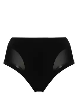 Плавки бикини со вставками Mugler, черный