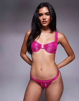 Плавки бикини South Beach пурпурного цвета