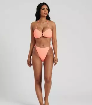 Плавки бикини South Beach с коралловой текстурой South Beach, коралловый