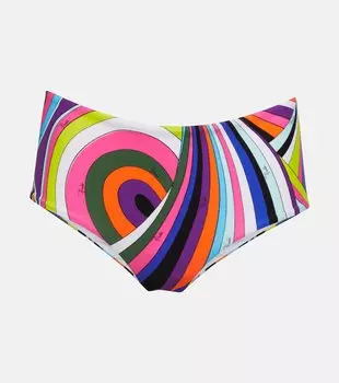 Плавки бикини средней посадки с принтом Pucci, мультиколор
