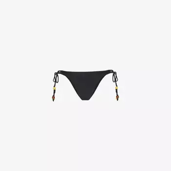 Плавки бикини средней посадки с завязками по бокам Seafolly, черный