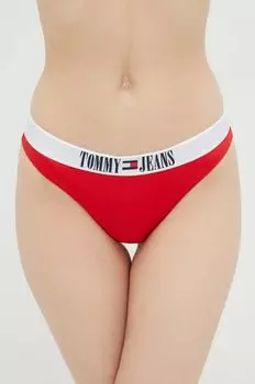 Плавки бикини Tommy Jeans, красный