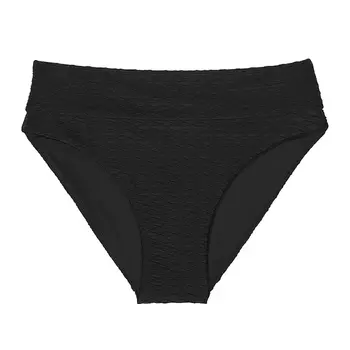 Плавки бикини Victoria's Secret Swim Mix & Match Mid-Rise Fishnet, черный