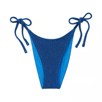 Плавки бикини Victoria's Secret Swim Shimmer Side-Tie Brazilian, синий