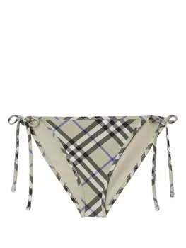Плавки бикини в клетку Vintage Check Burberry, бежевый