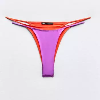 Плавки-бикини Zara Double, фиолетовый