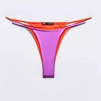Плавки-бикини Zara Double, фиолетовый