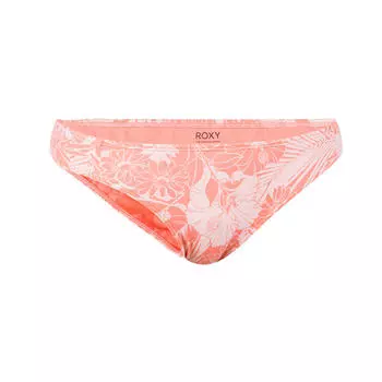 Плавки бикини женские стринги Roxy светло-розовые/белые