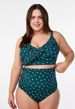 Плавки бикини Zizzi, темно-зеленый