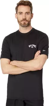 Плавки Billabong Arch Wave Loose Fit Short Sleeve Rashguard, черный
