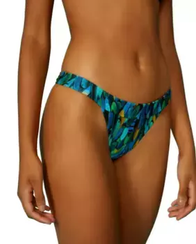 Плавки бразильского бикини с принтом Blueman, синий