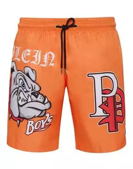 Плавки Бульдоги PHILIPP PLEIN, цвет orange fluo