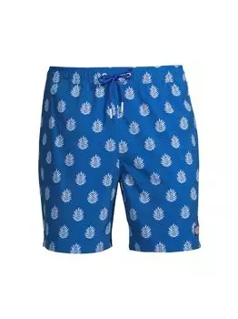 Плавки Chappy с принтом в виде листьев Vineyard Vines, нави