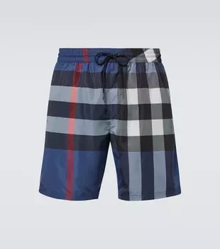 Плавки Check Burberry, Carbon Blue Ip Check