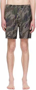 Плавки цвета хаки и камуфляжа Maharishi