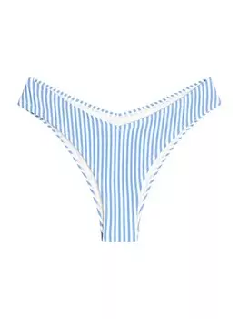 Плавки Delilah Weworewhat бикини полосатые, голубой/белый