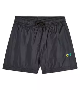 Плавки diag цвета радуги Off-White Kids, черный