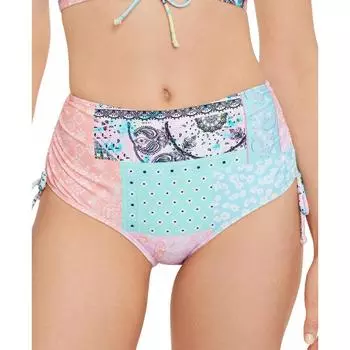 Плавки для плавания для женщин с высокой талией и принтом для юниоров Salt + Cove, цвет sea blue