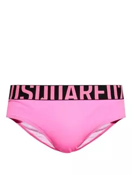 Плавки DSQUARED2 с логотипом на поясе, розовый