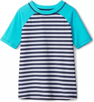 Плавки Hatley Kids Underwater Stripes Short Sleeve Rashguard, синий
