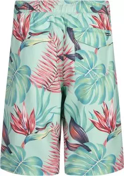 Плавки Hurley Floral Pull-On Swim Trunks, цвет Tropical Mist