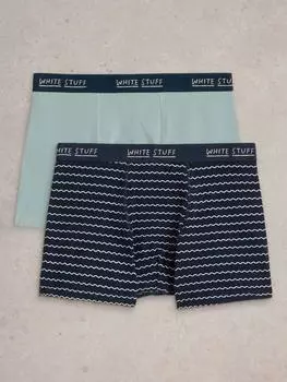 Плавки из хлопчатобумажной смеси White Stuff, цвет Aqua/Multi