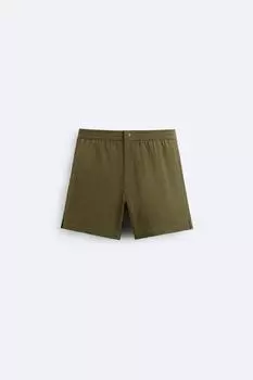 Плавки из технической ткани ZARA, хаки