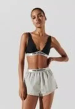 Плавки KARL LAGERFELD BEACHWEARBOTTOM LOGO HIGH-WAIST BEACH Karl Lagerfeld, серебряный