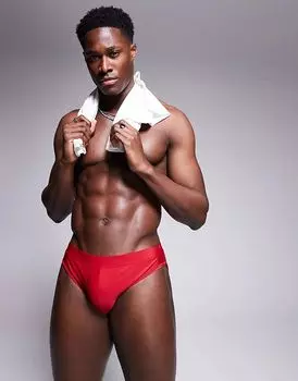 Плавки красные ASOS DESIGN