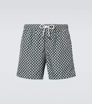 Плавки Madeira с узором пейсли Fedeli, Dark Green