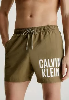 Плавки MEDIUM DRAWSTRING Calvin Klein Swimwear, темно-зеленый