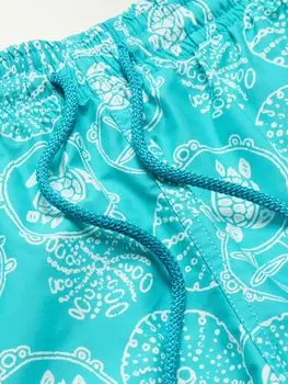 Плавки Moorea Straight-Leg средней длины с принтом ECONYL VILEBREQUIN, синий