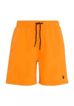 Плавки мужские, на шнурке, боковые карманы U.S. POLO ASSN., оранжевый