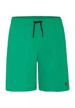 Плавки, на шнурке, однотонные, мужские U.S. POLO ASSN., зеленый