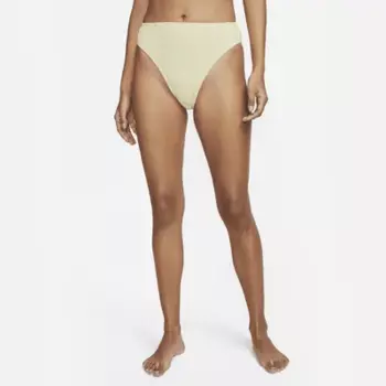 Плавки Nike Women's High-Waisted Bikini Swim Bottom, цвет Coconut Milk