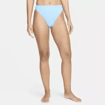 Плавки Nike Women's High-Waisted Bikini Swim Bottom, цвет Aquarius Blue