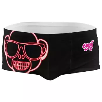 Плавки Otso Emoji Monkey Neon, черный