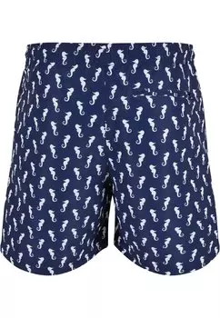 Плавки Pattern Urban Classics, темно-синийморской конек