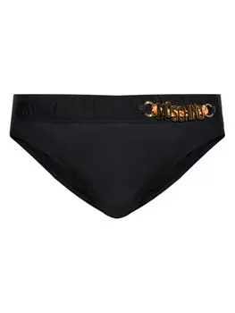 Плавки-пластинки с логотипом Moschino, черный