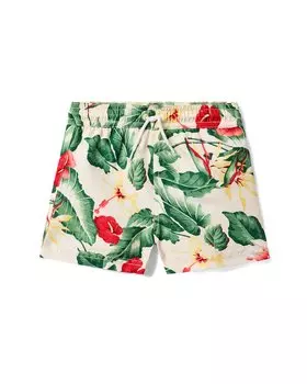 Плавки-плавки Janie and Jack из переработанного тропического цветочного материала, зеленый