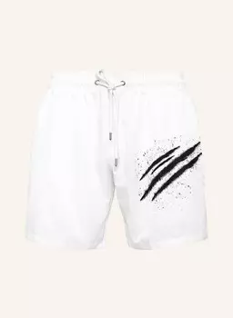 Плавки PLEIN SPORT, белый/черный