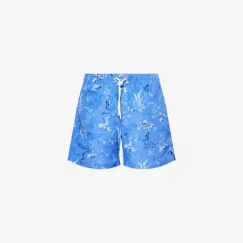 Плавки Polo Ralph Lauren Traveler с вышитым логотипом, голубой