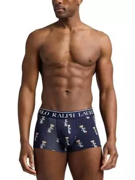Плавки поло с принтом медведя Ralph Lauren, цвет Navy/Office Blue