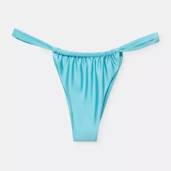 Плавки Pull&Bear Glittery Bikini, бирюзовый
