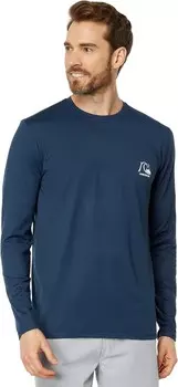 Плавки Quiksilver Heritage Heather Long Sleeve Surf Tee, цвет Midnight Navy Heather