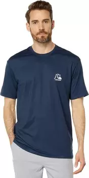 Плавки Quiksilver Heritage Heather Short Sleeve Surf Tee, цвет Midnight Navy Heather
