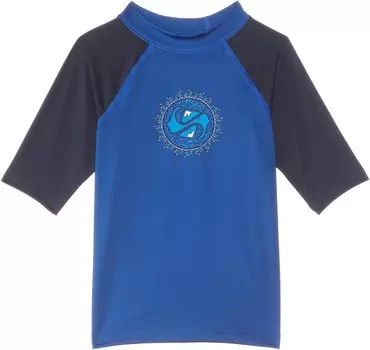 Плавки Quiksilver Kids Everyday UPF50 Short Sleeve, цвет Navy/Blue
