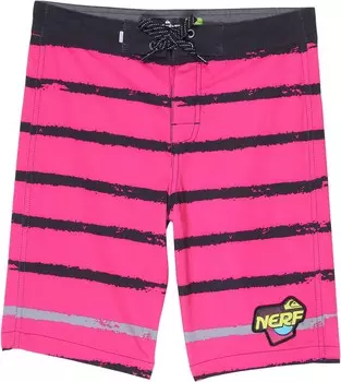 Плавки Quiksilver Kids Nerf Striped Out, цвет Magenta