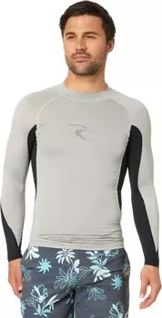 Плавки Rip Curl Waves L/S Performance Fit UV Tee, цвет Light Grey Marle