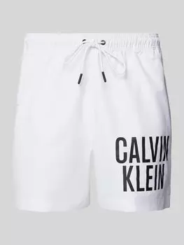 Плавки с этикеткой и принтом Calvin Klein Underwear, белый